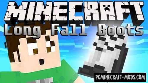 Long Fall Boots - Armor Mod For MC 1.19.4, 1.18.2, 1.17.1, 1.12.2