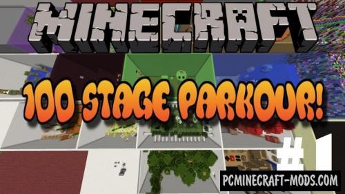 100 Stage Parkour Map For Minecraft