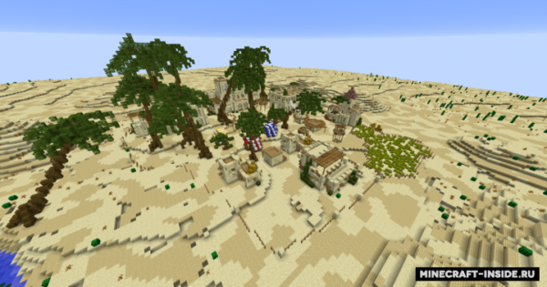 Arabian Village in Desert Map For Minecraft 1.14, 1.13.2 