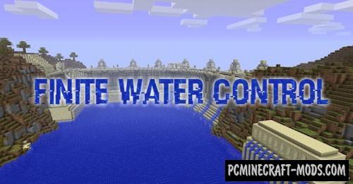 Finite Water Control Mod For Minecraft 1.15