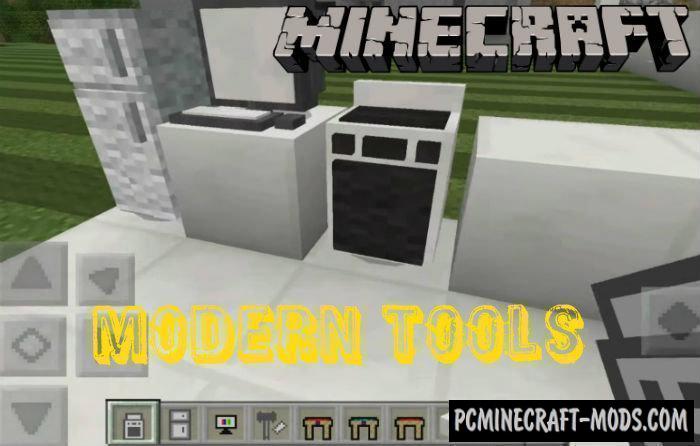 Modern Tools Minecraft PE Addon 1.9.0, 1.8.0, 1.7.0