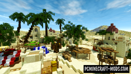 Arabian Village in Desert Map For Minecraft