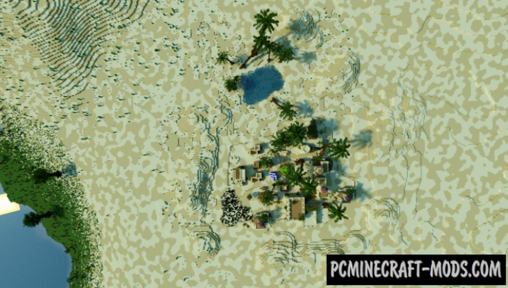 Arabian Village in Desert Map For Minecraft