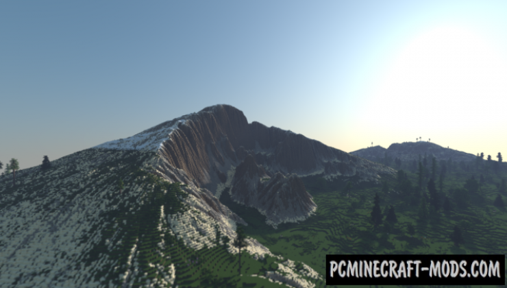 Mountain View - Custom Terrain Map For Minecraft