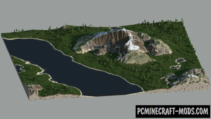 Mountain View - Custom Terrain Map For Minecraft