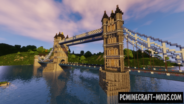 Tower Bridge Map For Minecraft 1.14.2, 1.14.1  PC Java Mods