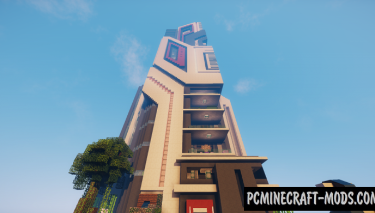 The W.S.Craft Tower Map For Minecraft 1.14, 1.13.2  PC 