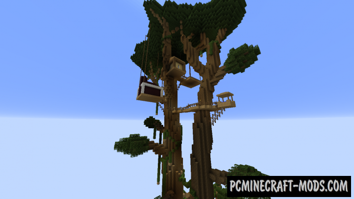 Mega Tree Survival Map For Minecraft 1.14.1, 1.13.2  PC 