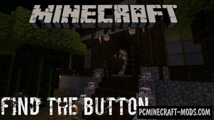 Find The Button Halloween Minecraft Pe Map 1 5 0 1 4 0 Pc Java Mods