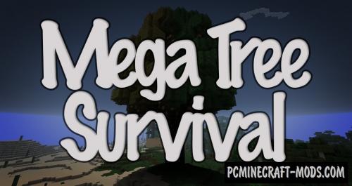 Mega Tree Survival - Challenge Map For Minecraft