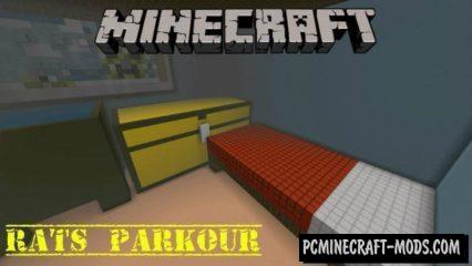 Rats Parkour Minecraft PE Map 1.4.0, 1.3.0, 1.2.13