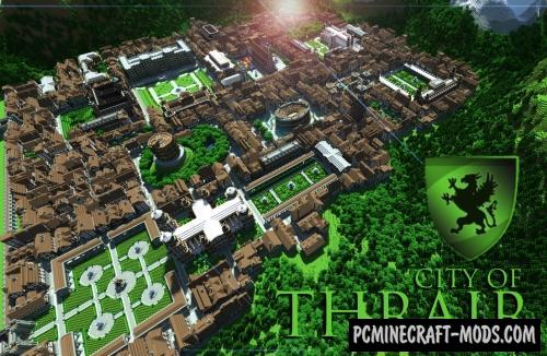 City of Thrair - Buildings, Houses Map For Minecraft