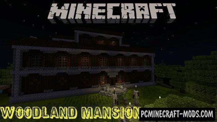 Woodland Mansion - Redstone Minecraft PE Map 1.4.0, 1.2.13