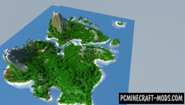Tropic Volcano-Island - Adventure Map For Minecraft