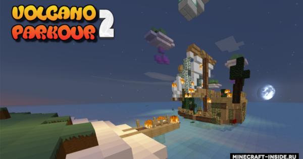 Volcano Parkour 2 Map For Minecraft 1.14.1, 1.13.2  PC 