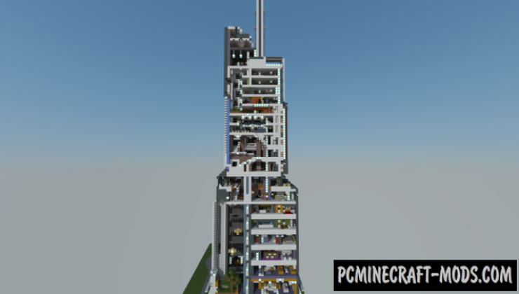 The W.S.Craft Tower - Building Map For Minecraft