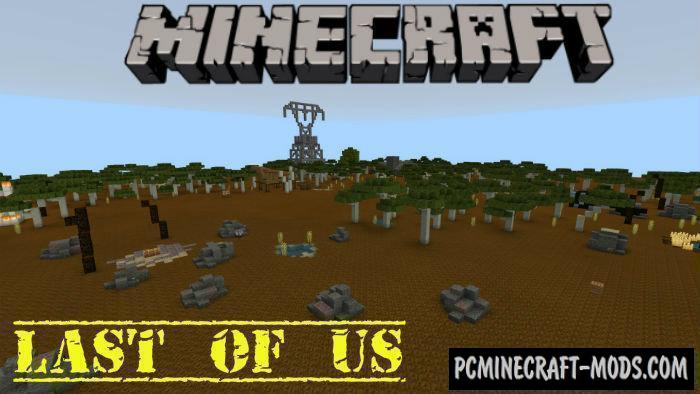 Last Of Us Minecraft Pe Bedrock Edition Map 1 9 1 8 1 7 Pc Java Mods