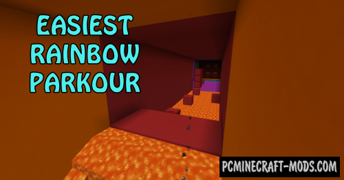 Easiest Rainbow Parkour Map For Minecraft