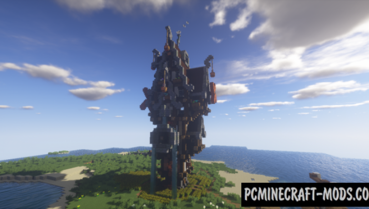 Steampunk House Map For Minecraft 1.14, 1.13.2  PC Java 