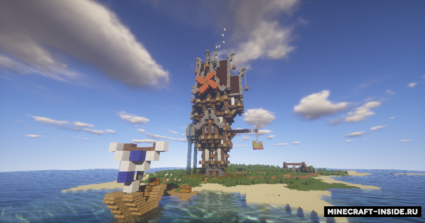 Steampunk House Map For Minecraft 1.14, 1.13.2  PC Java 