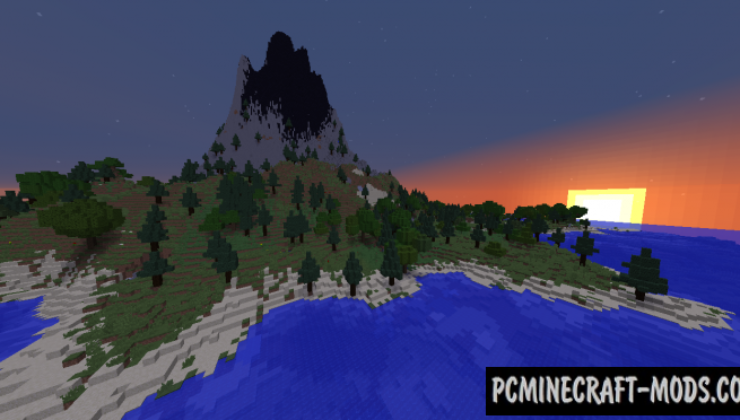 Volcano Survival Island Map For Minecraft