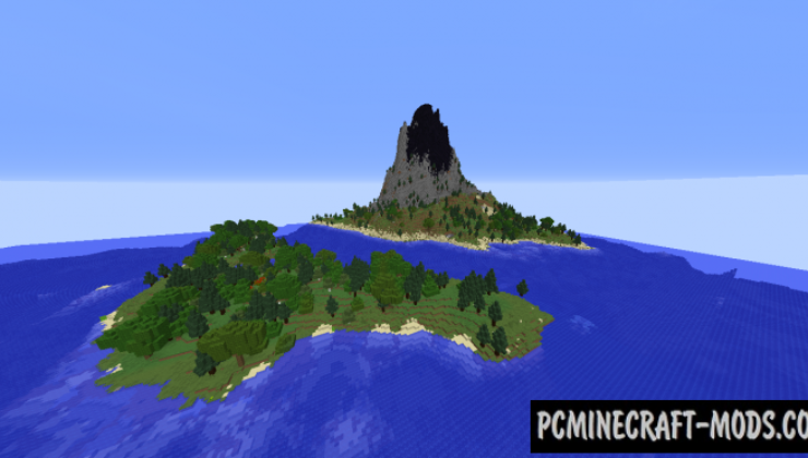 Volcano Survival Island Map For Minecraft