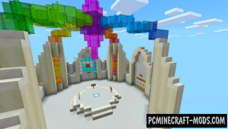 Flying Zombies Parkour Minecraft PE Bedrock Map 1.5.0