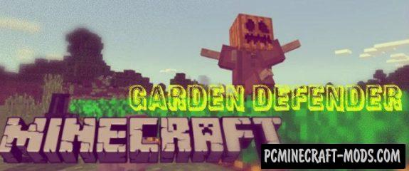 Garden Defender Minecraft PE Bedrock Mod/Addon 1.9.0, 1.7.0