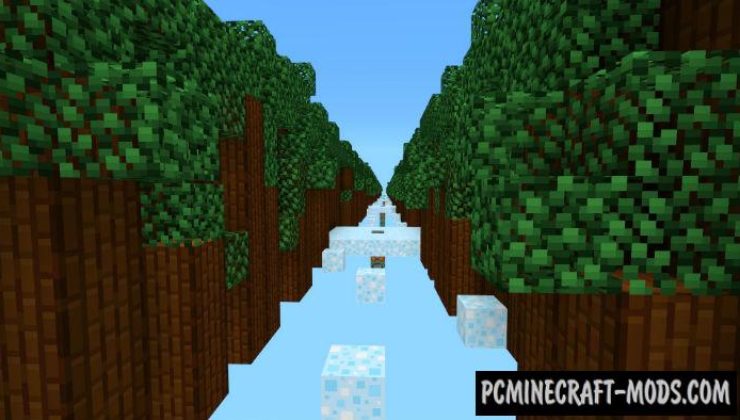 Ice Road of Parkour Minecraft PE Map 1.4.0, 1.2.13