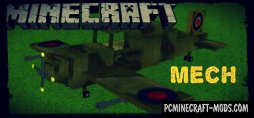 Mech Minecraft PE Bedrock Mod 1.9.0, 1.8.0, 1.7.0
