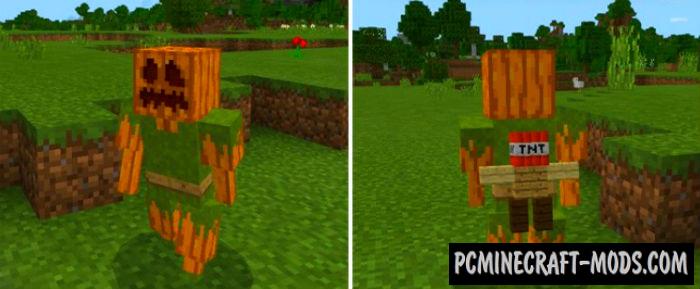 Pumpkin Maniac Minecraft Bedrock Edition Mod 1.9.0, 1.7.0 