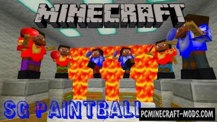 Sg Server Paintball Minecraft Pe Bedrock Map 1 16 Pc Java Mods