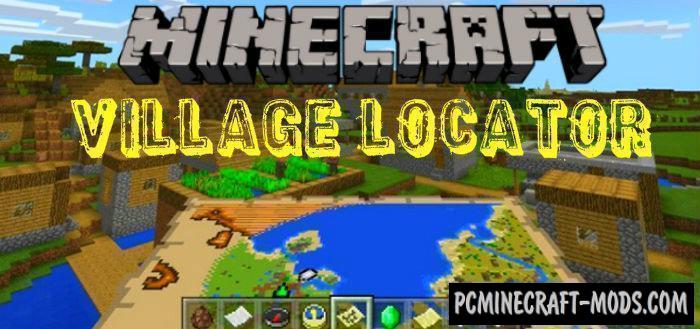 Village Locator Minecraft Phone Version Mod 1.9.0, 1.8.0, 1.7.0