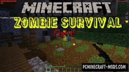 Zombie Survival Minecraft PE Bedrock Map 1.5.0, 1.4.0