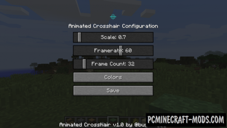 Animated Crosshair - GUI Mod For Minecraft 1.12.2, 1.8.9