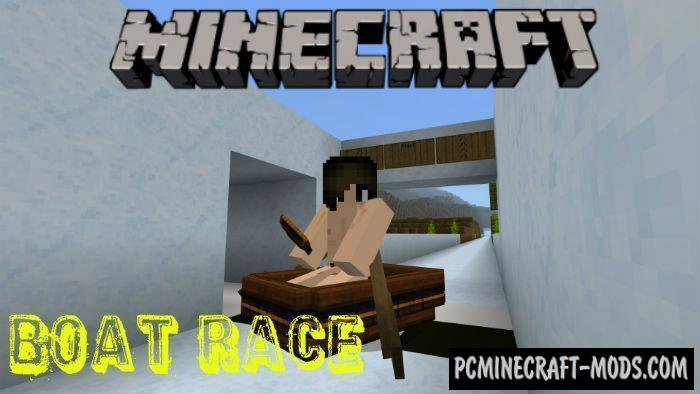 Boat Race Minecraft Pe Bedrock Map 1 4 0 1 2 13 Pc Java Mods