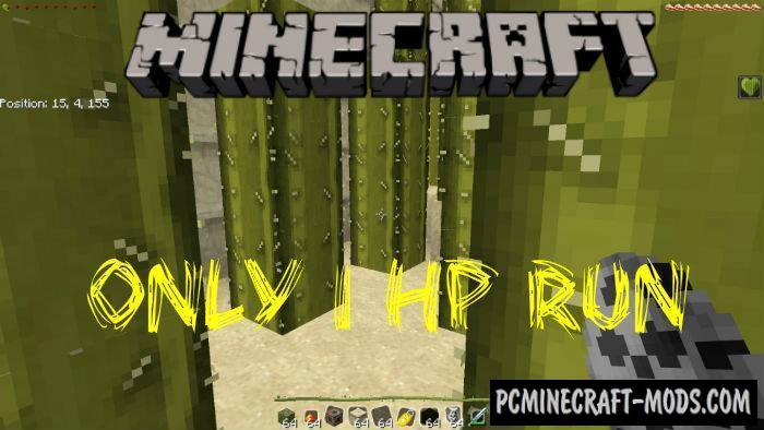 Only 1 Hp Run Parkour Minecraft Pe Map 1 5 0 1 4 0 Pc Java Mods