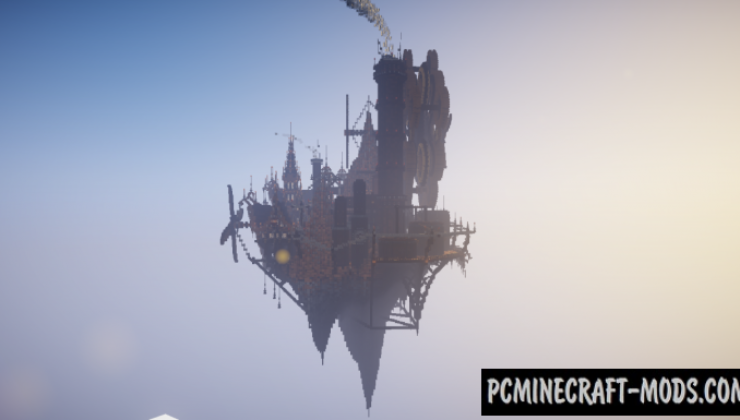 Industrial Floating City Map For Minecraft