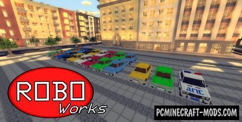 RoboWorks VAZ - Vehicles Mod For Minecraft 1.7.10
