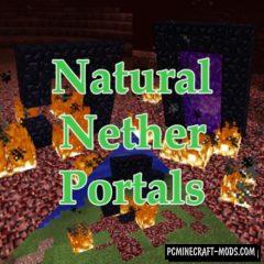 Natural Nether Portals - Gen Mod For Minecraft 1.12.2, 1.10.2