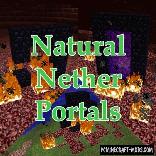 Natural Nether Portals - Gen Mod For Minecraft 1.12.2, 1.10.2