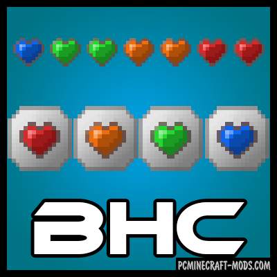 Baubley Heart Canisters - Armor Mod Minecraft 1.20.4, 1.19.3, 1.18.2, 1.16.5