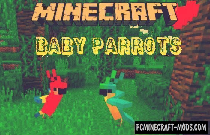 Baby Parrots Minecraft Pe Bedrock Addon 1 9 0 1 7 0 Pc Java Mods