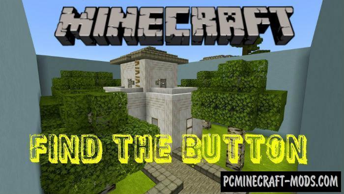 Find The Button Mini Square Minecraft Pe Map 1 4 0 1 2 13 Pc Java Mods