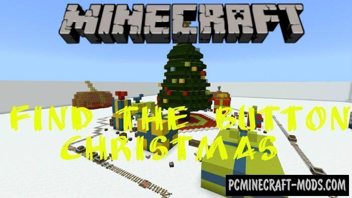 Find The Button Christmas Minecraft Pe Map 1 5 0 1 4 0 Pc Java Mods