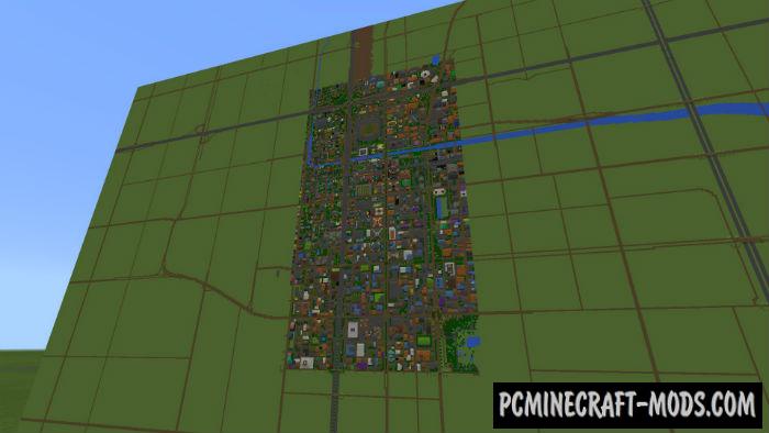 Gigantic Mini-City Minecraft PE Map 1.4.0, 1.2.13
