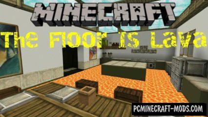The Floor Is Lava: Rooms - Parkour Minecraft PE Map 1.5.0