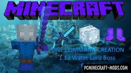 Water Lord Boss Command Block For Minecraft 1.12.2