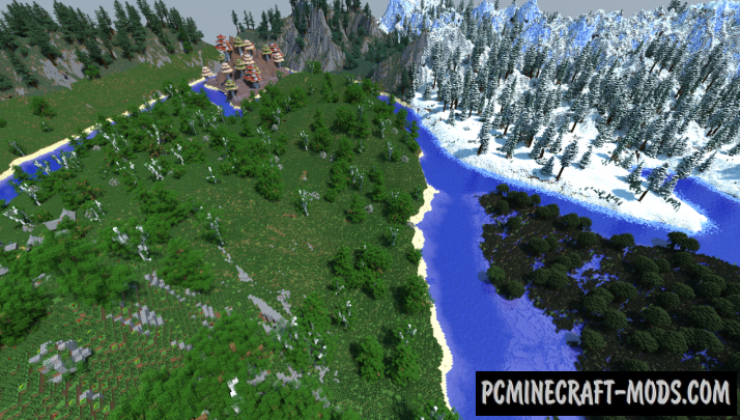 Ultimate Survival Land Map For Minecraft 1.14, 1.13.2  PC 