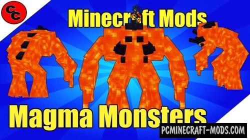 Magma, Lava Monsters Mod For MC 1.19.3, 1.18.1, 1.17.1, 1.12.2